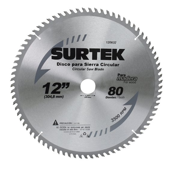 Disco Para Sierra Circular 12" 80 Dientes