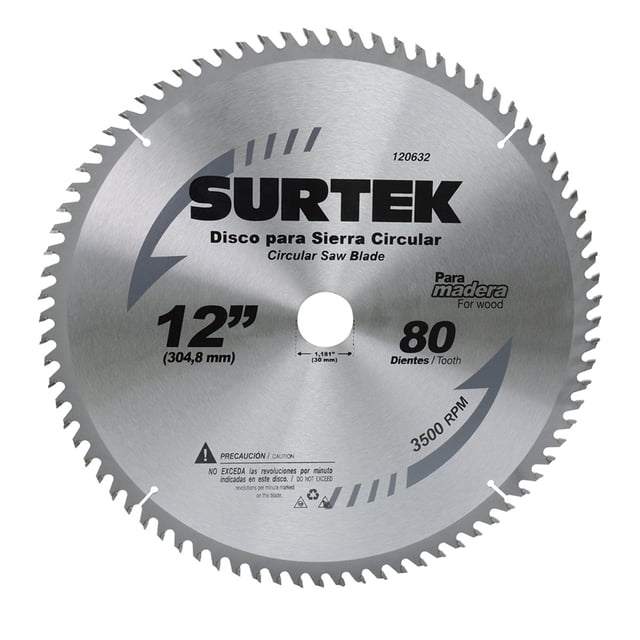 Disco Para Sierra Circular 12" 80 Dientes