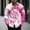 Pink, variant on Fznquz Button Up Shirts for Men Long Sleeve Tie Dye Pink Shirts Button down Collared Fashion Clothes Men