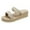 Beige, variant on JeashCHAT Slip On Slide Sandals for Women Women's Flat Shoes Ladies Beach Sandals Summer Non-Slip Causal Slippers (Khaki)