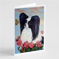 thumbnail image 1 of Papillon Black & White Greeting Cards & Envelopes - Pack of 8, 1 of 1