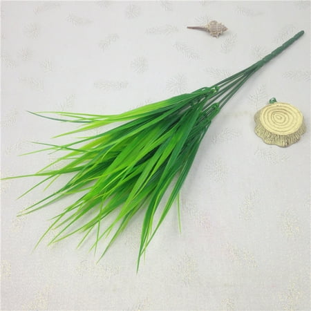 String Arrangement - Pretty Simulate Artificial 7-Branch Spring Grass Decorative Grass for Flower Arrangement Color:light green