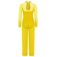 thumbnail image 3 of vastwit Kids Girls Gymnastics Unitards Full Body Rompers Mesh Lyrical Dance Outfits Ballet Jazz Dance Jumpsuit Yellow 6, 3 of 6