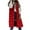 Red, variant on fartey Womens Sleeveless Long Puffer Vest Full Zip Up Hoodie Coats With Snaps Pockets Puffy Slim Outdoor Quilted Vest Thermal Cozy Winter Jackets