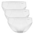 thumbnail image 1 of AMMANN calzoncillos hombre Pack de 3 - Cotton & More mini calzoncillos, rayas tono sobre tono, mezcla de algodón Blanco L (Large), 1 of 4