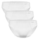 thumbnail image 1 of AMMANN calzoncillos hombre Pack de 3 - Cotton & More mini calzoncillos, rayas tono sobre tono, mezcla de algodón Blanco M (Medium), 1 of 4