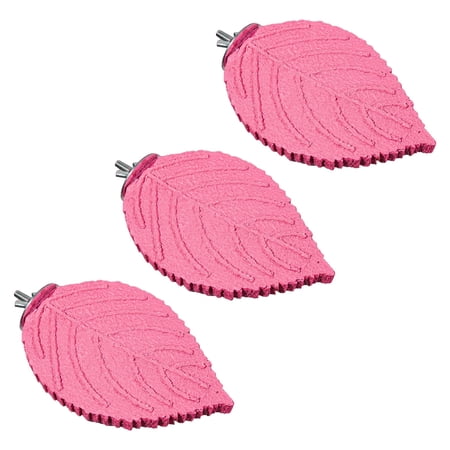 Leaf Shape Parrot Perch Stand Bird Paw Grinding Stick Bird Cage Perch Platform Accessories NonSlip Comfort Perchs for Parakeet Cockatiel Lovebird Small Birds Supplies.