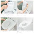 Toilet Seat Covers Disposable, 50Count Flushable Paper Travel Toilet