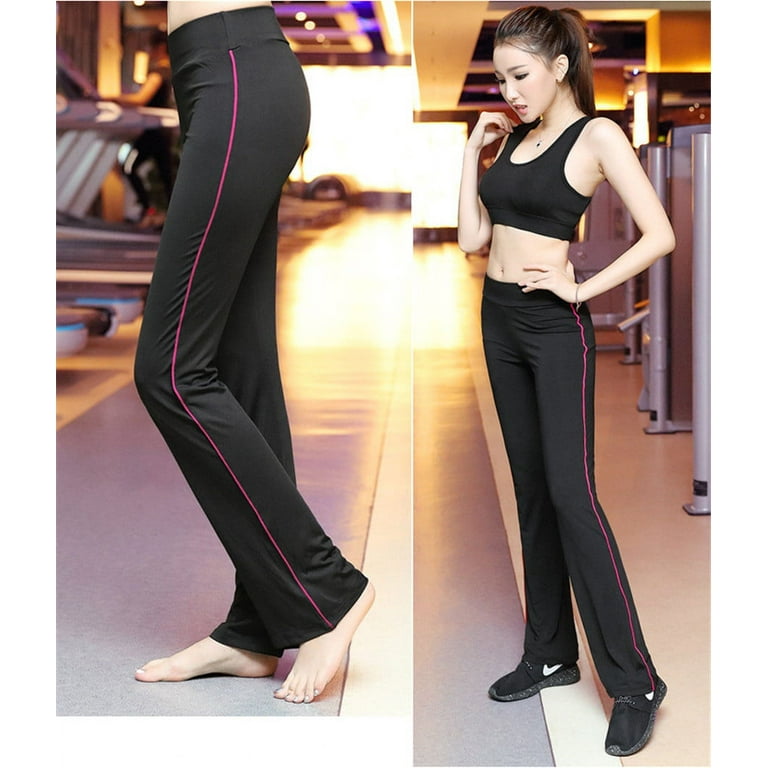 Plus Size Women Yoga Pants Solid High Waist Yoga Leggings Dancing Fitness  Lady Sports Trousers Loose Sports Wear S-XXL