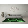 thumbnail image 3 of Ahgly Company Indoor Rectangle Oriental Emerald Green Modern Area Rugs, 4' x 6', 3 of 4