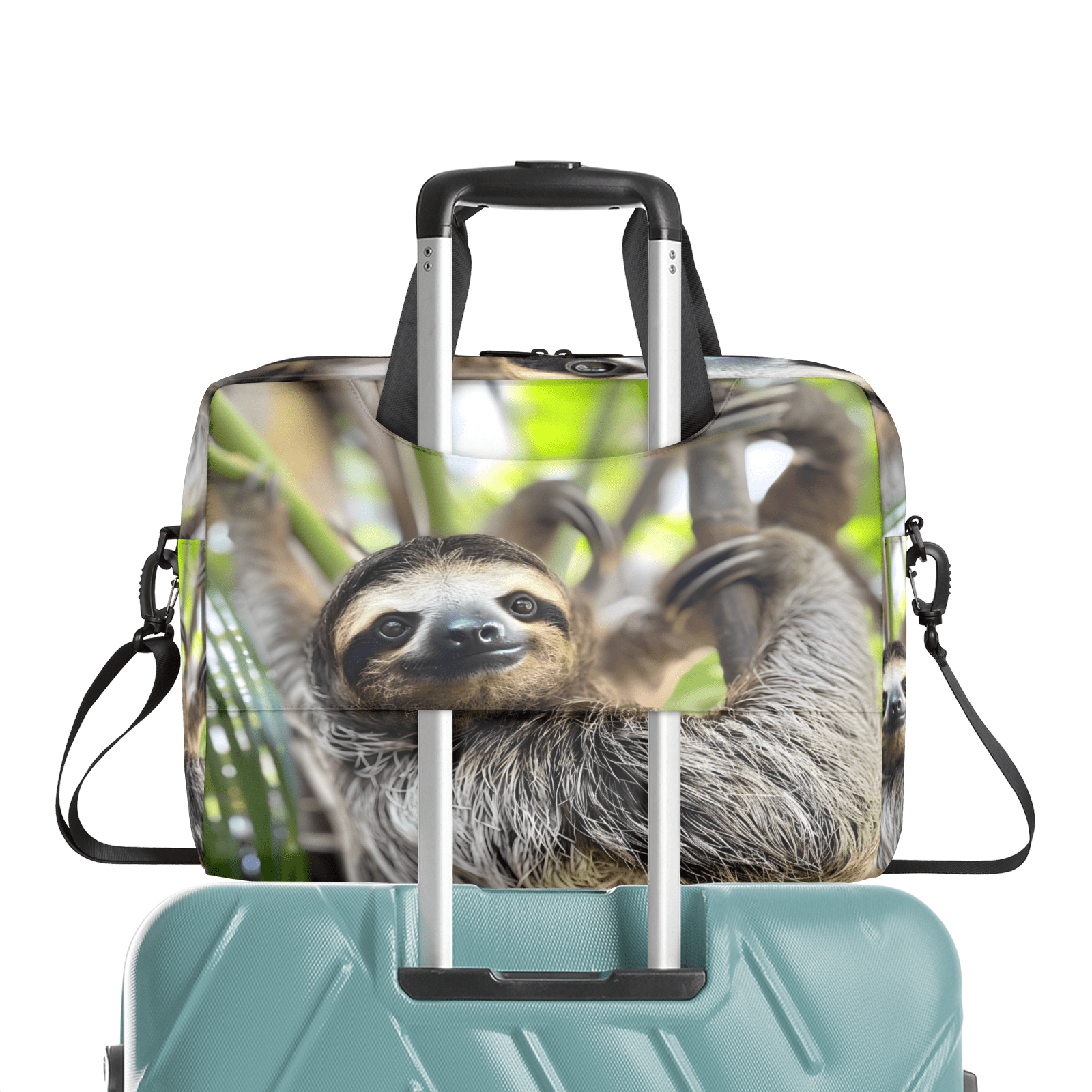 Herdesigns Sloth Funny Animal Laptop Bag for Women Men, Computer Case Briefcase Messenger Bags, 15-15.6 inch Laptop Sleeve Shoulder Bag