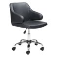 thumbnail image 1 of ZUO Chaise de Bureau Design Noire, 1 of 10