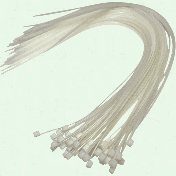 Extra Long Cable Ties 17.7" (450mm) - Pack of 50, Natural Color