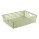 thumbnail image 2 of Cesta De Almacenamiento De Plástico Cesta de almacenamiento de plástico verde, paquete de 1, organizador impermeable para baño, lavandería y juguetes. JASKFLY, 2 of 9