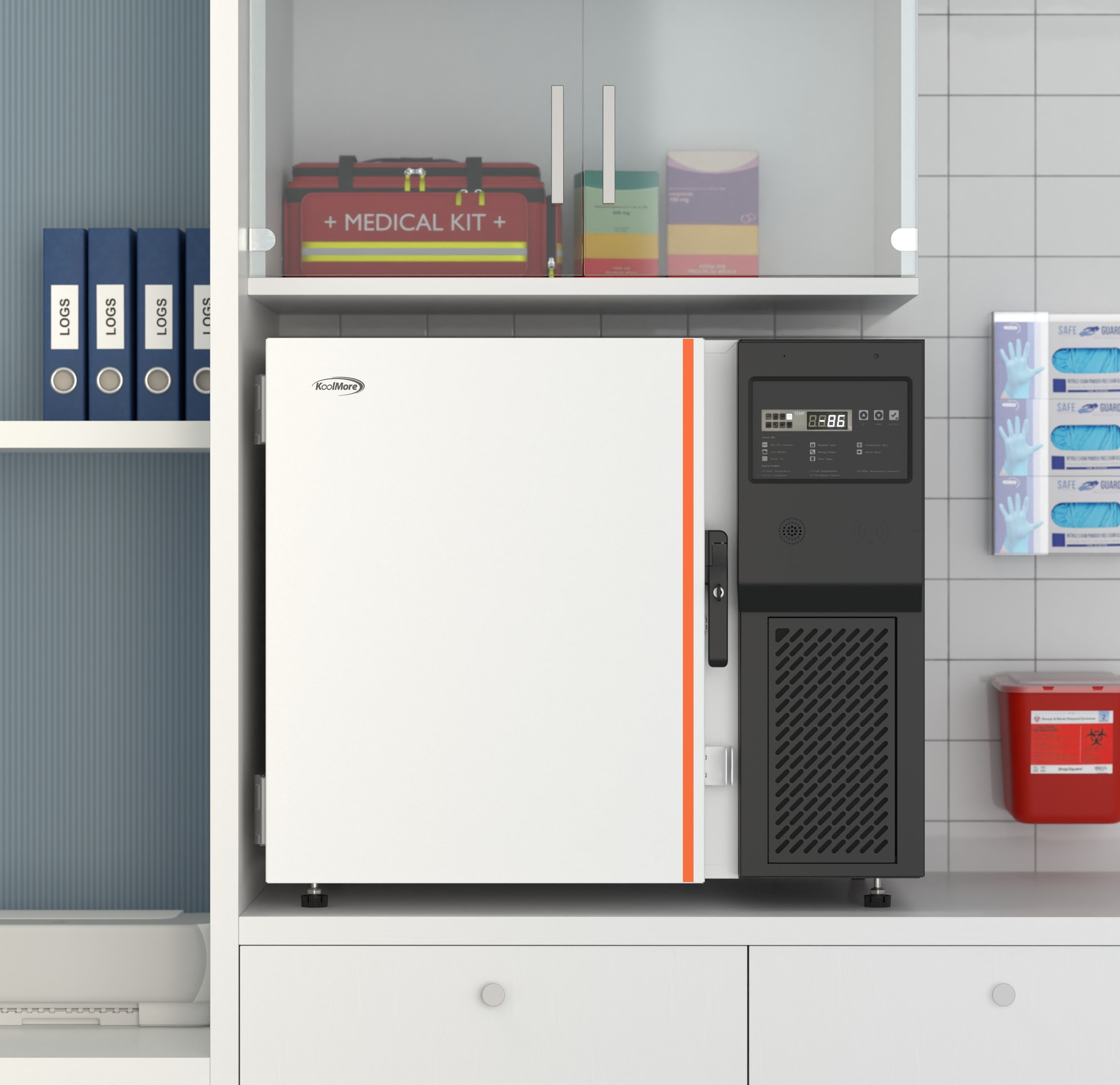 -86 C Undercounter Ultra Low Temp Medical Freezer with Multi Level Emergency Alarms, 4 cu. ft.