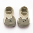 thumbnail image 2 of YUNCITY Baby Sock Shoes Boys Girls Children Socks Floor Shoes Kids Sneakers Breathable Shoes Walking Shoes Khaki 2-2.5 Years, 2 of 5