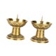thumbnail image 4 of 2 piezas Brasas Partes de candelabros para velas de pilares de loto de forma de loto Decoración de mesa de vela para fiestas para fiestas caseras, 4 of 8