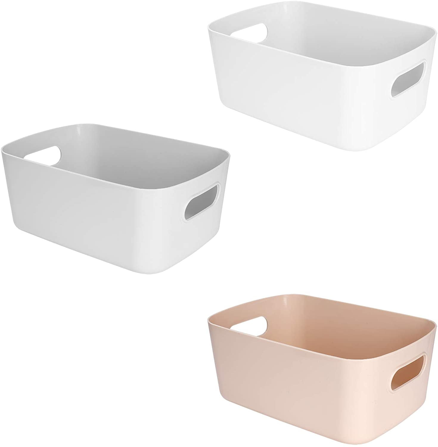 Wham Studio Baskets Plastic Storage Organiser Office Home Bathroom Kitchen Boxes 