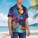 thumbnail image 3 of Fotbe Fantasy Cosmic Landscape Camisa Hawaiana para Hombre Unisex – Camisa Casual de Verano con Botones de Manga Corta de Algodón y Lino,Small, 3 of 7