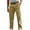 #Yellow, variant on DPTALR George Men's Elastic Waist Cargo Pants，Casual Loose Fit Lightweight Workwear Pull On Pants,Army Green,Big and Tall Men XXXXL