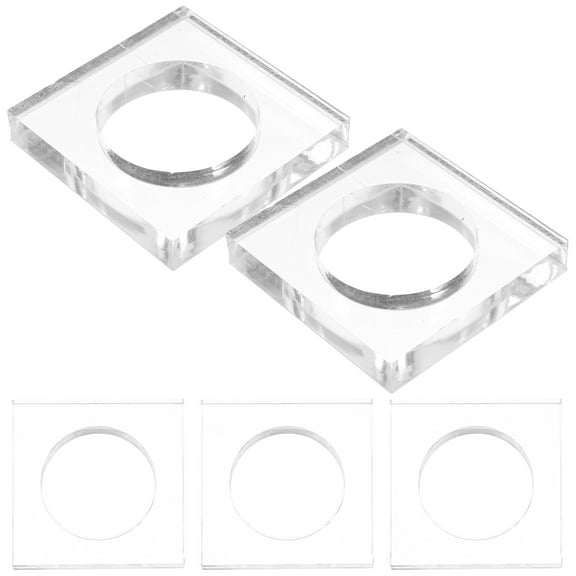 Raindrops Dinner Napkin Ring Transparent Acrylic Table Setting Enhancement For Guests 5pcs