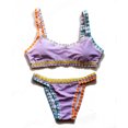 thumbnail image 2 of WILLBEST Traje de Baño de Manga Larga Para Mujer, Conjunto de Tankini Para Playa, Traje de Baño de Punto, Traje de Baño Separado de Verano Con Sombrero A Juego, Traje de Baño Informal, 2 of 4