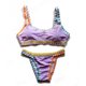 thumbnail image 2 of WILLBEST Traje de Baño de Manga Larga Para Mujer, Conjunto de Tankini Para Playa, Traje de Baño de Punto, Traje de Baño Separado de Verano Con Sombrero A Juego, Traje de Baño Informal, 2 of 4