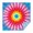 Colorful Tie Dye, variant on Colorful Tie Dye Mandala Pattern Square Tablecloth,Waterproof Square Table Cover,Wipeable Spillproof Washable Table Cover for Home Kitchen Party Decor 42"X42"(107x107cm)