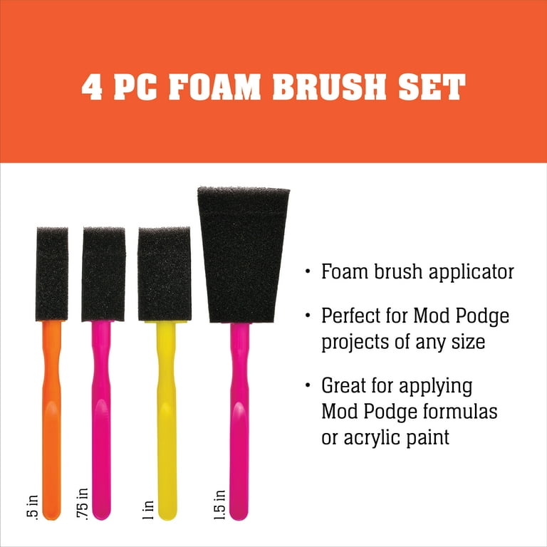 Mod Podge Foam Brush Set - 4pk Mod Podge Foam Brush Set - 4pk