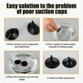 thumbnail image 4 of Yazoeia 24 PCS Car Glass Windshield Sunshade Suction Cups, Powerful Pull Ring Dovetail Sucker Hooks, Multifunctional Mini PVC Adsorption Holder for Windows, Visor, Kitchen, Bathroom CJC912-115054, 4 of 6