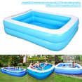 thumbnail image 2 of CAROOTU Baby Kid Inflatable Swimming Pool Paddling Pool Large Size Thickened Square Swimming Pool, 2 of 6