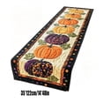 thumbnail image 3 of Autumn Spell Quilted Table Runner,Halloween Pumpkin Tablecloth ,Fall Decor Embroidered Farmhouse Desk Cover, Holiday Kitchen Dining Decorations for Home Party, 3 of 6