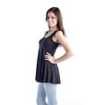 thumbnail image 5 of 24/7 Comfort Apparel Women's Sleeveless Tunic Tank, 5 of 8