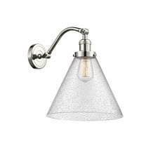 515-1W-PN-G44-L-Innovations Lighting-Cone - 1 Light Wall Sconce In Industrial Style-14 Inches Tall and 12 Inches Wide-Polished Nickel Finish-Seedy