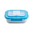 thumbnail image 1 of Contenedor Hermético Popit! Glass P4458DFS-8 Rectangular Con Cubiertos 1.04 L, 1 of 4