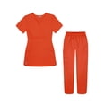 thumbnail image 1 of Sivvan Womens Scrub Set - Multi Pocket Cargo Pants & Stylish Mock Wrap Top, 1 of 6