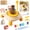 Brown, variant on Caunedy Mini Cat Pottery Wheel Machine Kit,Electric Ceramic Wheel with Foot Pedal&Painting Kit, Adjustable Speed,Clay Spinner DIY Tools for Art Craft Birthday 1-3 3-5 5-8