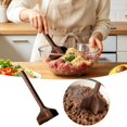 thumbnail image 1 of Teak Meat Mincer Grinder Manual Chopper Heavy Duty Kitchen for Fresh Sausage Making, 1 of 7
