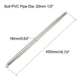 thumbnail image 2 of Unique Bargains 0.63'' x 16.73'' Spring Pipe Bender for PVC Pipe High-Elastic Steel Silver Tone 1pcs, 2 of 3