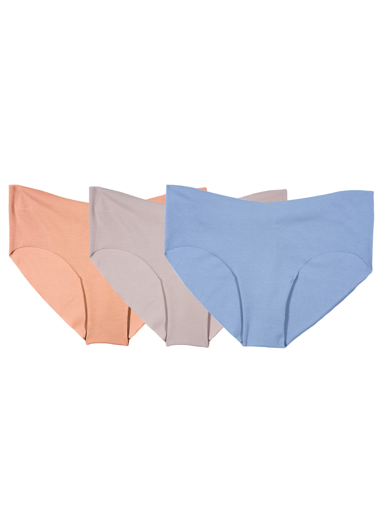 Fruit of the Loom Women's No Show Hipster Underwear, 3 Pack, Sizes 5-9