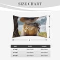 thumbnail image 4 of Zufioo Cat In Sun Hat Print Double-sided Plush Pillow Cover,Decorative Pillow Protector without Pillow Core, Suitable for Sofa, Bedroom, Car-20"x30", 4 of 6