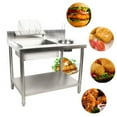 thumbnail image 3 of Modern Breading Table Manual Prep Station Chicken Fried Stainless Steel Worktop, 3 of 11