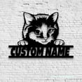 thumbnail image 4 of Craftnamesign Custom Cute Cat Metal Sign LED Light, Cute Kitten Sign, Cat Wall Decor, Cat Sign, 4 of 5