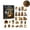 C, variant on Nativity Advent Calendar, 24‑Day Christmas Countdown Calendar with 24Pcs 2D Acrylic Hanging Ornaments, Nativity‑Themed Holiday Gift