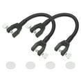 thumbnail image 1 of Uxcell Ski Tip Connector, Snowboard Clip Ski Training Aid Basic Turning Portable Durable Holder Skiing Accessories- Fitting for (Beginners Skiing Training/Speed Control) 2 Pcs & Black, 1 of 7