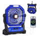 thumbnail image 3 of Ventilador Recargable Camping Acampar Portátil Usb Con Luz Led Belug  Color Azul, 3 of 5