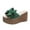 Green, variant on AnuYalue Platform Sandals for Women - Thik Padded Platform Wedges Sandals - Slip On Platform Slides - Comfy Open Toe Mules Summer Casual Flatform Platform Wedge Slides for Women