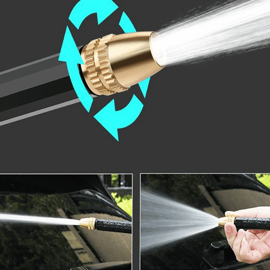 High Pressure Water Sprayer Head with 4 Patterns, Heavy Duty Garden Hose Nozzle fits 3/4” Garden Hose Thread, for Washing Cars, Watering Garden, Pets Shower B
