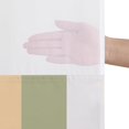 thumbnail image 5 of Americanflat Rideau de Douche Sans Crochets 72x75 - Rideau de Douche Moderne à Rayures Résistant à l'Eau avec Panneau Transparent, Doublure à Encliqueter et Oeillets - 100 % Polyester - Rose, Vert Sauge, Terre Cuite, Pêche et Blanc, 5 of 5