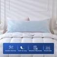 thumbnail image 5 of Body Pillow for Adults , Body Pillows for Adults Sleeping, Long Pillow for Bed, Big Large Firm Full Body Pillow for Side Sleeper with Velvet Cover, 54x20 Inches, Blue & Pink, 5 of 8